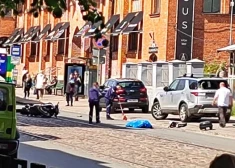 Фото с места происшествия в Агенскалнсе.