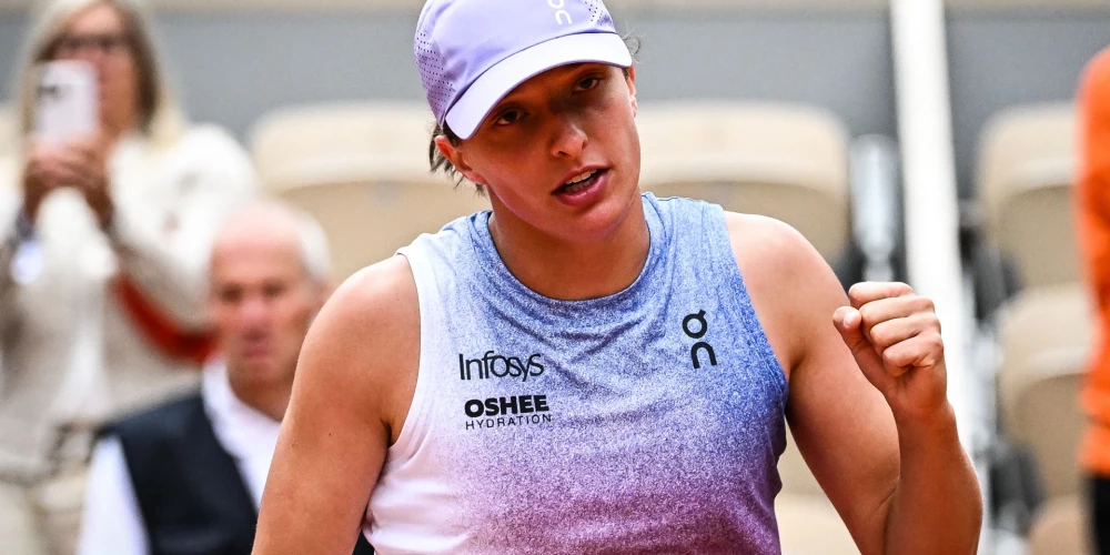 Poliete Iga Švjonteka WTA rangā pašlaik noslīdējusi uz piekto vietu.