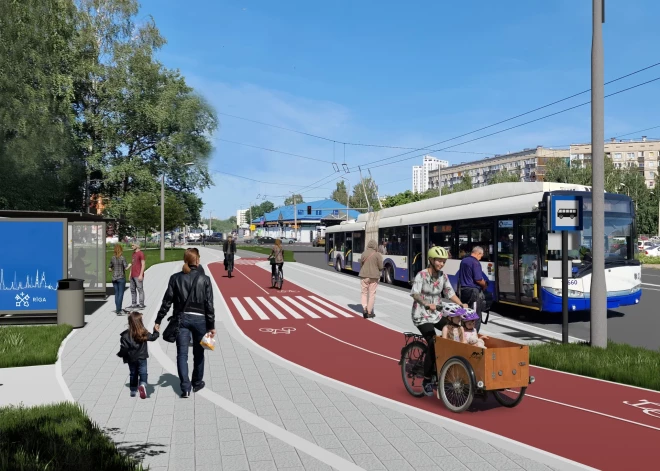 ФОТО: так преобразится город после того, как построят велодорожку Рига-Улброка