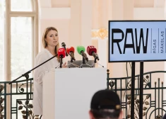 Latvijas galeriju asociācijas valdes priekšsēdētāja Elīna Drāke (foto: Daša Trofimova)