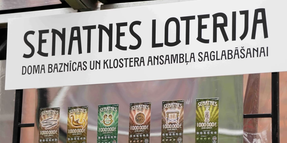 Rīgas Doma dārzā svinīgi atklāta VAS “Latvijas Loto” organizētā “Senatnes loterija”.