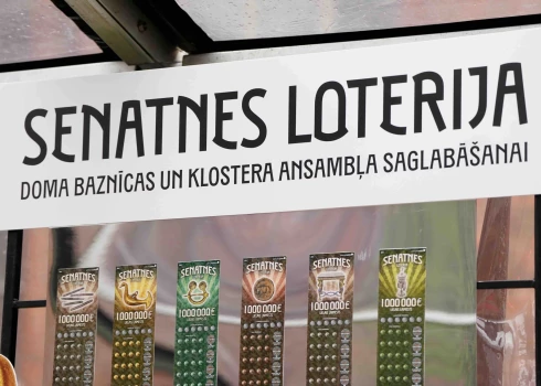 Rīgas Doma dārzā svinīgi atklāta VAS “Latvijas Loto” organizētā “Senatnes loterija”.