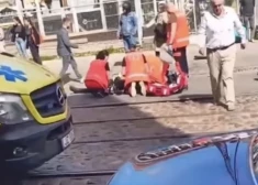 Skats no notikuma vietas./Sadursme.lv.