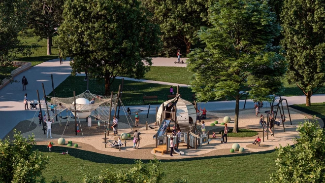 Bērnu laukums Vērmanes dārzā (publicitātes foto)