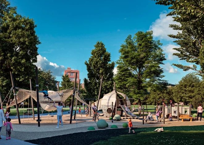 Vērmanes dārzā atjaunos bērnu rotaļu laukumu