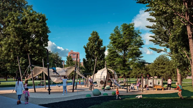 Bērnu laukums Vērmanes dārzā (publicitātes foto)