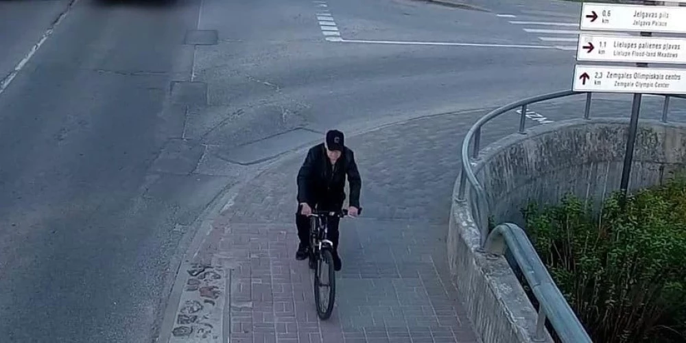 Meklētais velosipēdists (foto: Valsts policija)
