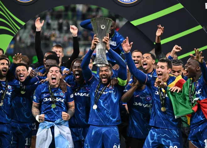 Londonas "Chelsea" otrajā puslaikā nodrošina triumfu UEFA Konferences līgā