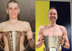Kails un ar kausu - pēc uzvaras Eirolīgā lietuviešu basketbola speciālists atkal pozē ikoniskai fotogrāfijai