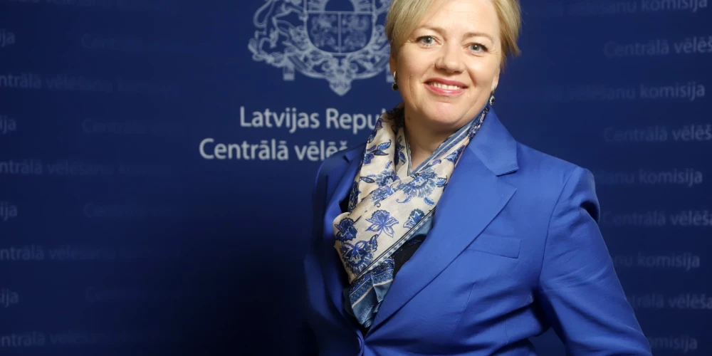 Centrālās vēlēšanu komisijas priekšsēdētāja Kristīne Saulīte