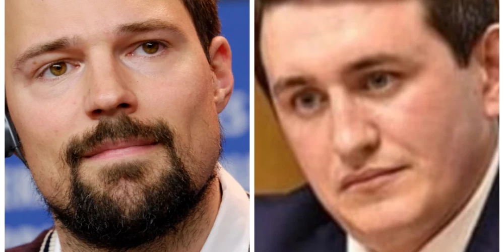 Daņila Kozlovskis un Vitālijs Borodins (foto: Vidapress / Rex Features / ekrānuzņēmums no "X")