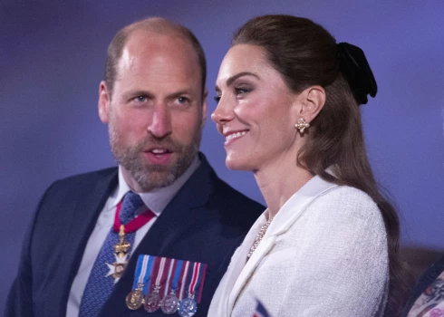Princis Viljams un princese Ketrīna Nacisma sagrāves un Otrā pasaules kara upuru piemiņas dienas koncertā šā gada 8. maijā Londonā.