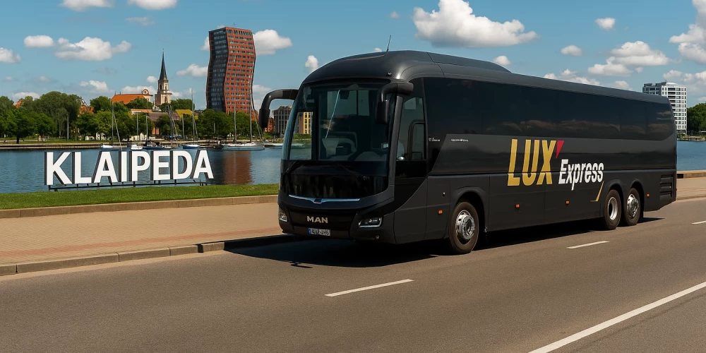 Маршрут Lux Express из Риги в Клайпеду будет действовать до 31 августа.