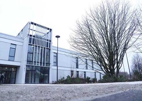 Jaunatklātais Rīgas Psihiatrijas un narkoloģijas centra multifunkcionālais ambulatorais centrs.