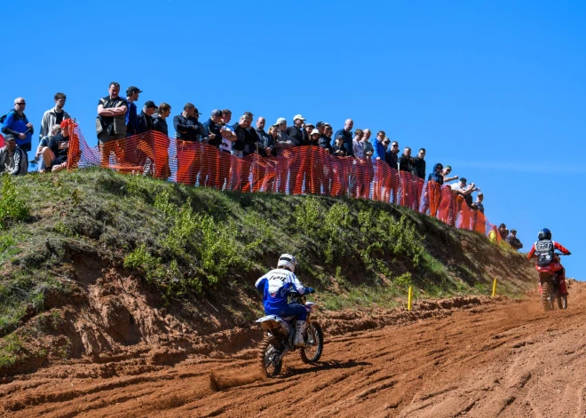 Jēkabs Kubuliņš EMX125 čempionāta posmā sasniedz ceturto vietu