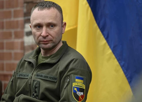 Ukrainas armijas Sauszemes spēku komandieris ģenerālmajors Mihailo Drapatijs