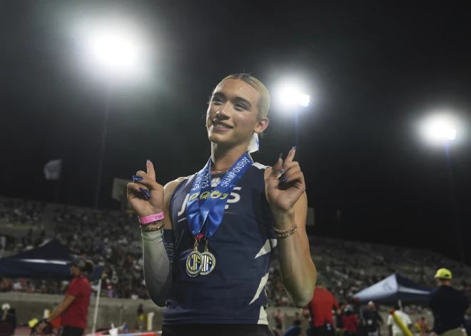 Vai Tramps zaudējis? 16 gadus veca transpersona dominē vidusskolnieču vieglatlētikas sacensībās