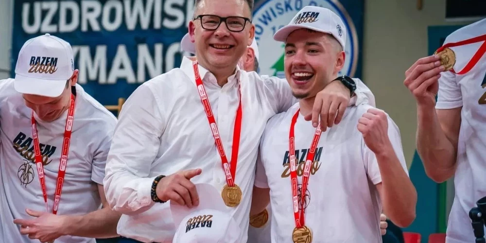 Edmunds Valeiko pēc triumfa Polijas 1. līgā.