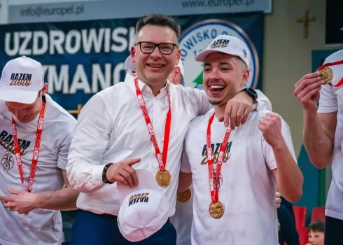 Edmunds Valeiko pēc triumfa Polijas 1. līgā.