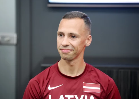 Latvijas izlases sportists Raivo Saulgriezis.