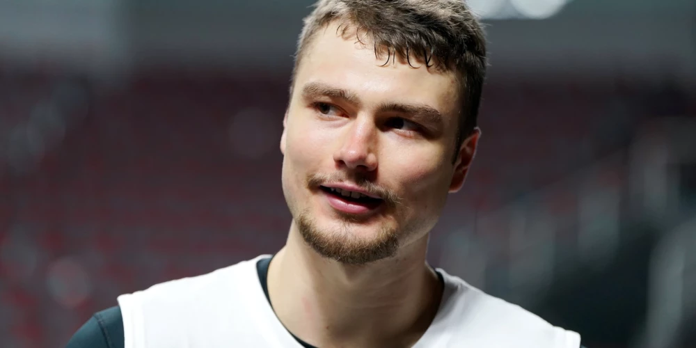 Latvijas vīriešu basketbola izlases kandidāts Krišs Helmanis.