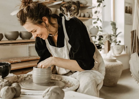 Laima Ceramics radītāja Laima Piliņa. Foto: Kitija Jurčika