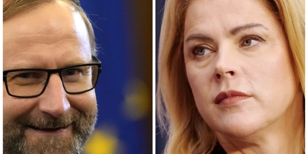 Atis Švinka un Evika Siliņa (foto: Evija Trifanova / Zane Bitere / LETA)