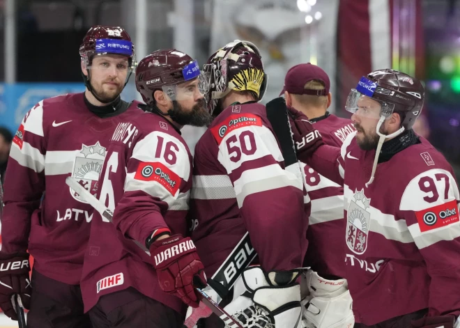 Latvijas hokeja izlasei pasaules čempionātā būs jāspēlē pret šī gada finālistiem