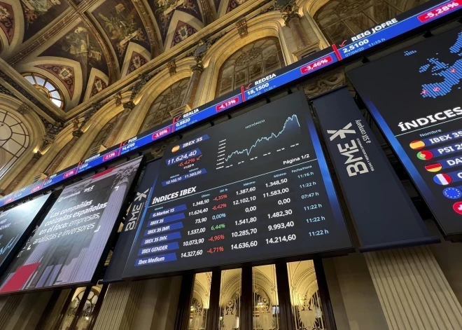 ASV un Eiropas biržās pieaugušas akciju cenas - pieaugusi arī eiro vērtība