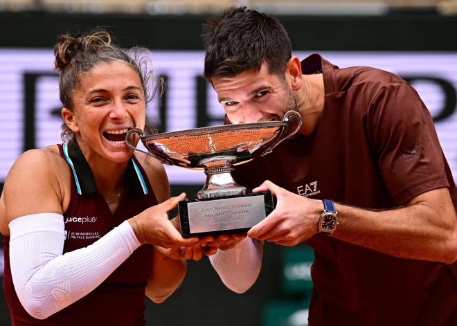 Errāni un Vavasori uzvar "Roland Garros" jaukto dubultspēļu turnīrā