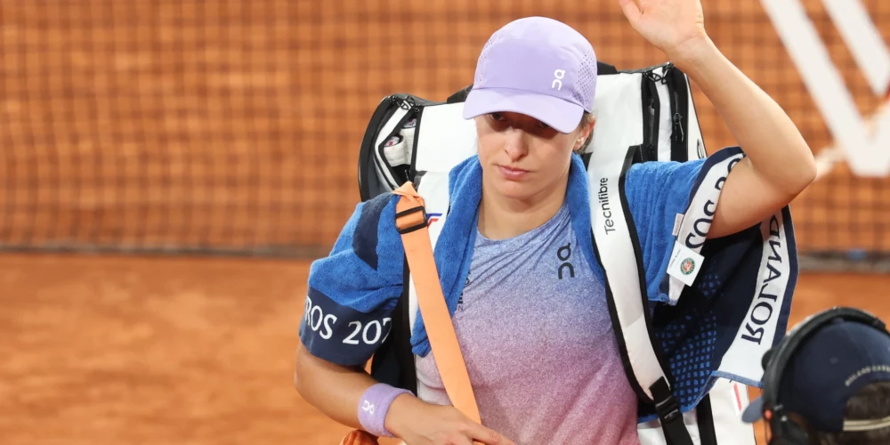 Iga Švjonteka pēc zaudējuma Arinai Sabaļenkai