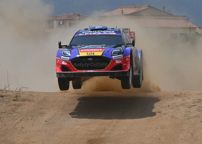 Mārtiņa Seska ekipāža Sardīnijas rallija treniņbraucienā ierindojas 11. vietā