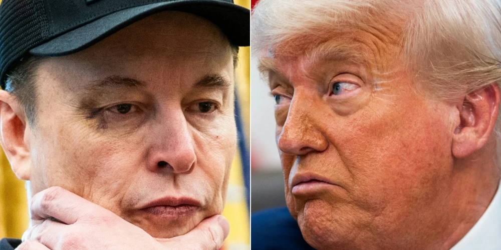 Īlons Masks un Donalds Tramps