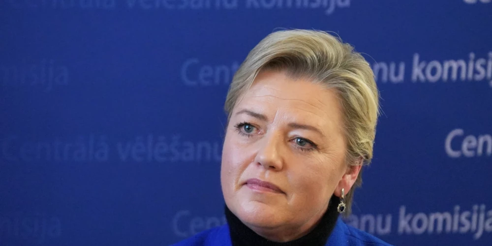 Centrālās vēlēšanu komisijas priekšsēdētāja Kristīne Saulīte.
