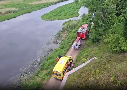 Potenciālās traģēdijas vieta (ekrānuzņēmums no laikrakstā "Bauskas Dzīvei" publicētā video)