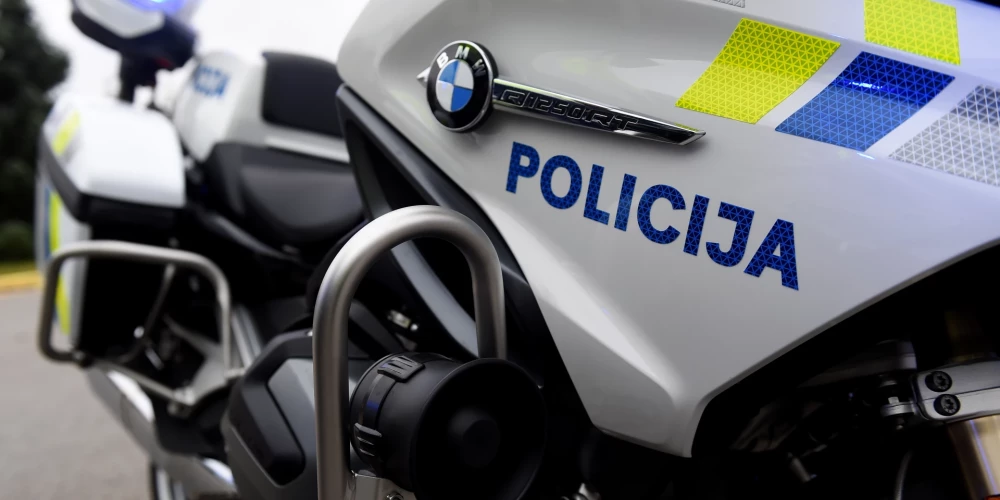 Valsts policijas dienesta motocikls./Attēlam ilustratīva nozīme.