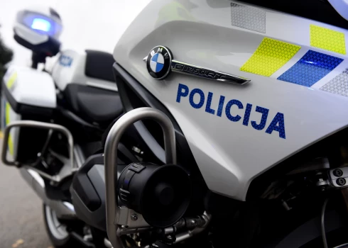 Valsts policijas dienesta motocikls./Attēlam ilustratīva nozīme.