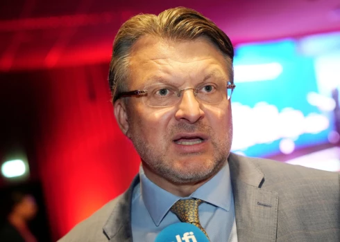 Partijas "Latvija pirmajā vietā" līderis Ainārs Šlesers.