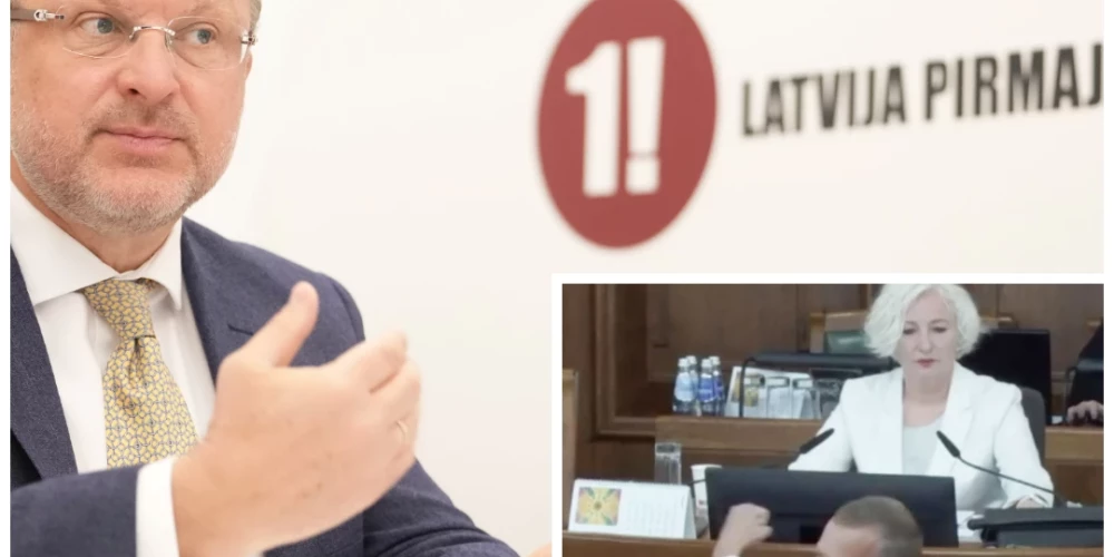 Ainārs Šlesers un Aleksejs Rosļikovs (foto: Edijs Pālens / LETA / ekrānuzņēmums no video; kolāža: jauns.lv)