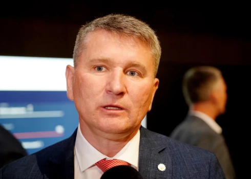 "Apvienotā saraksta" (AS) līderis, domē ievēlētais līdzšinējais Saeimas deputāts Māris Sprindžuks.