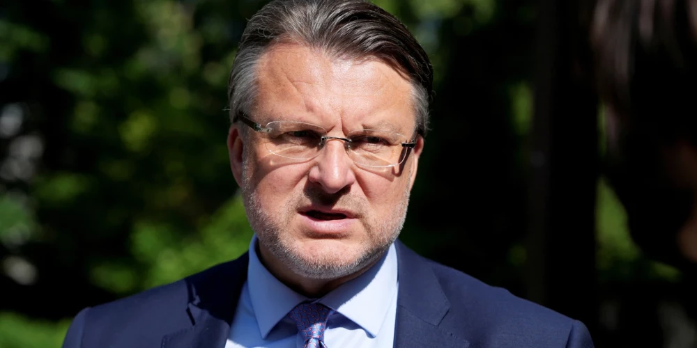 Opozīcijas frakciju līderis Ainārs Šlesers (LPV). 