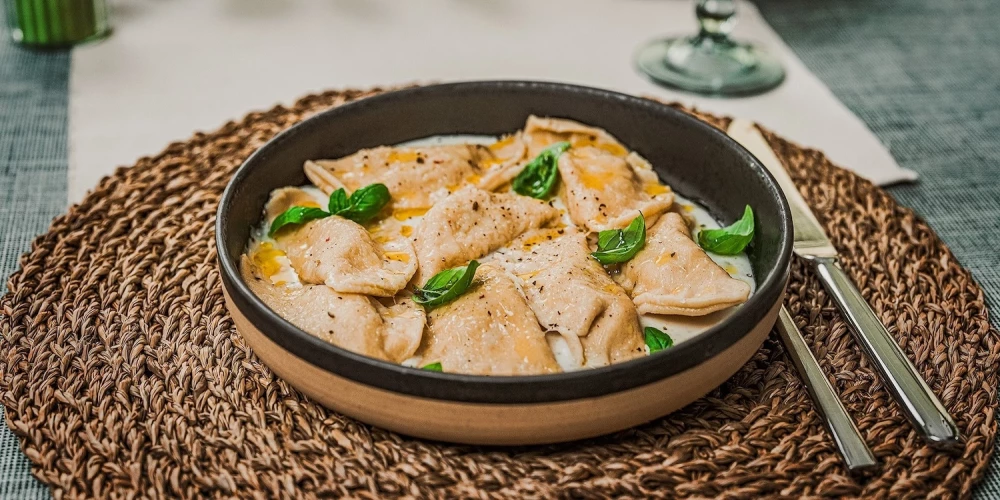 Mājās gatavots ravioli. Publicitātes foto