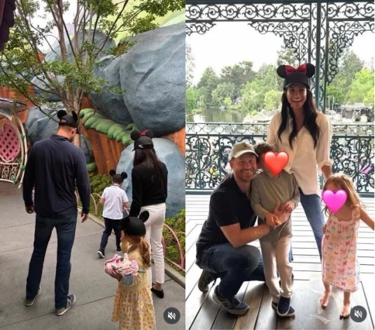 Saseksas hercogu ģimene Lilibetas dzimšanas dienā devās uz Disnejlendu.