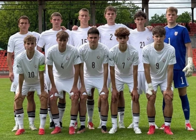 Latvijas U-19 futbolisti izcīna uzvaru Baltijas kausa mačā