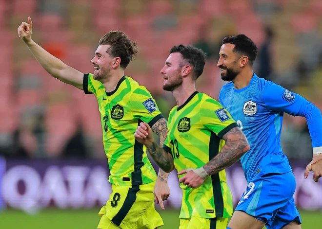 Austrālijas futbolisti nodrošinājuši sev vietu Pasaules kausa finālturnīrā
