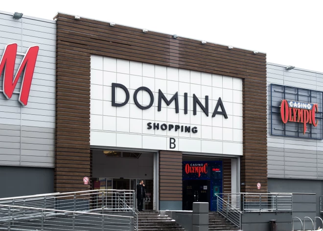 Aizvadītajā naktī degušas mēbeles un preces "Domina Shopping" ēkā