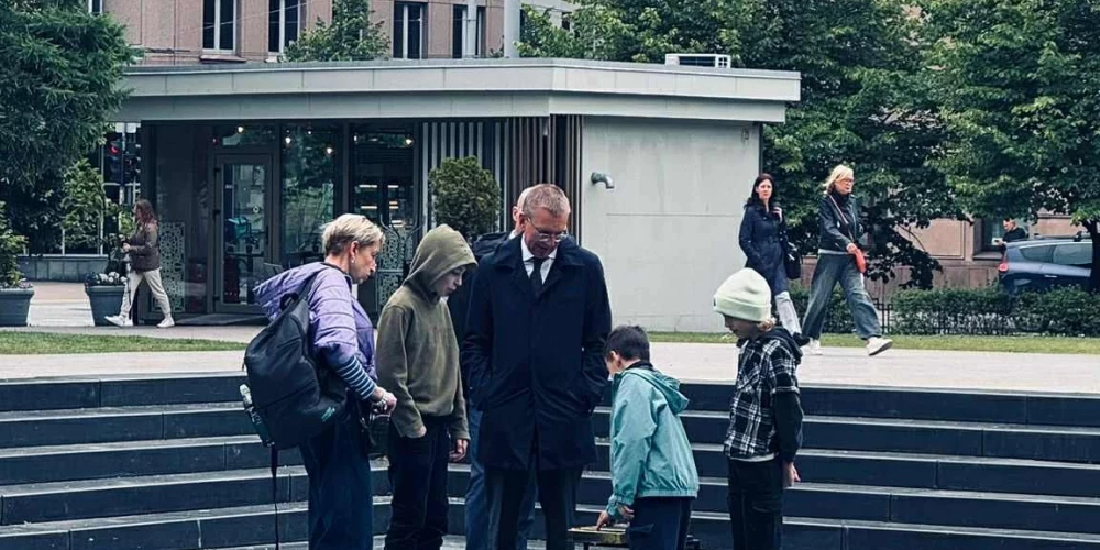 Zēnu performanci vēroja arī Valsts prezidents Edgars Rinkēvičs.