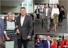 FOTO: kultūras mīļi dodas Dailes teātrī baudīt jauno koncertizrādi "Lauzto siržu klubs"
