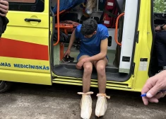 Ķekavas novada mežā sastaptais migrants.