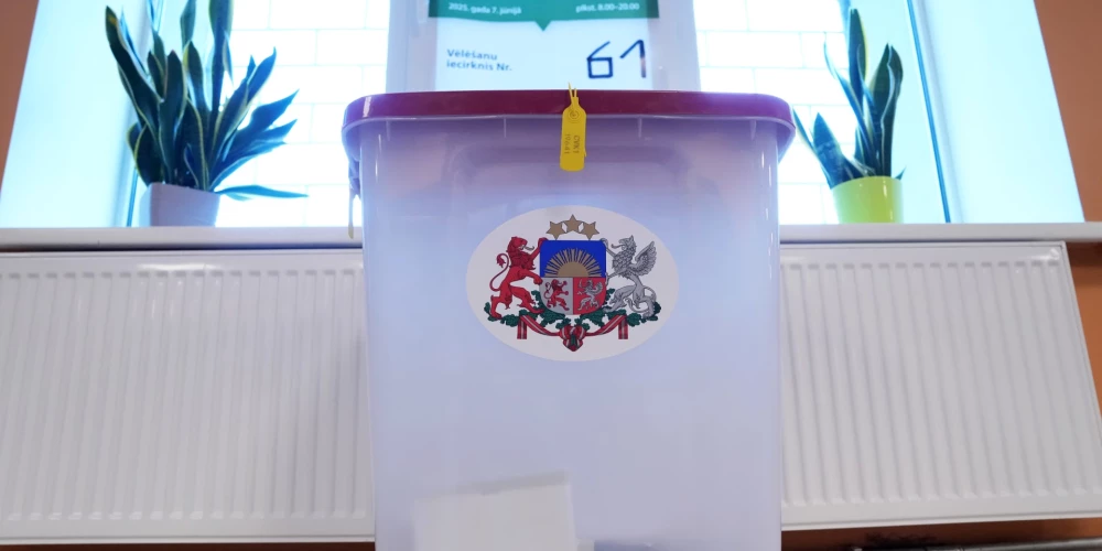 Pašvaldību vēlēšanas 61. vēlēšanu iecirknī Rīgas 25. vidusskolā./Ilustratīvs attēls.